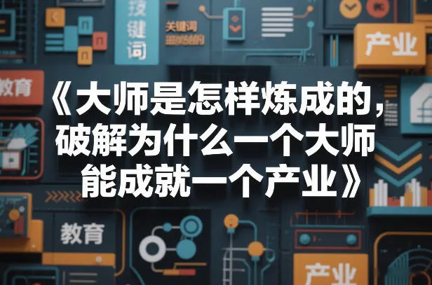 大师是怎样炼成的,破解为什么一个大师,能成就一个产业【电子书】-Tox源码网