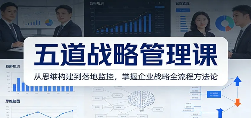 五道战略管理课：从思维构建到落地监控，掌握企业战略全流程方法论-Tox源码网