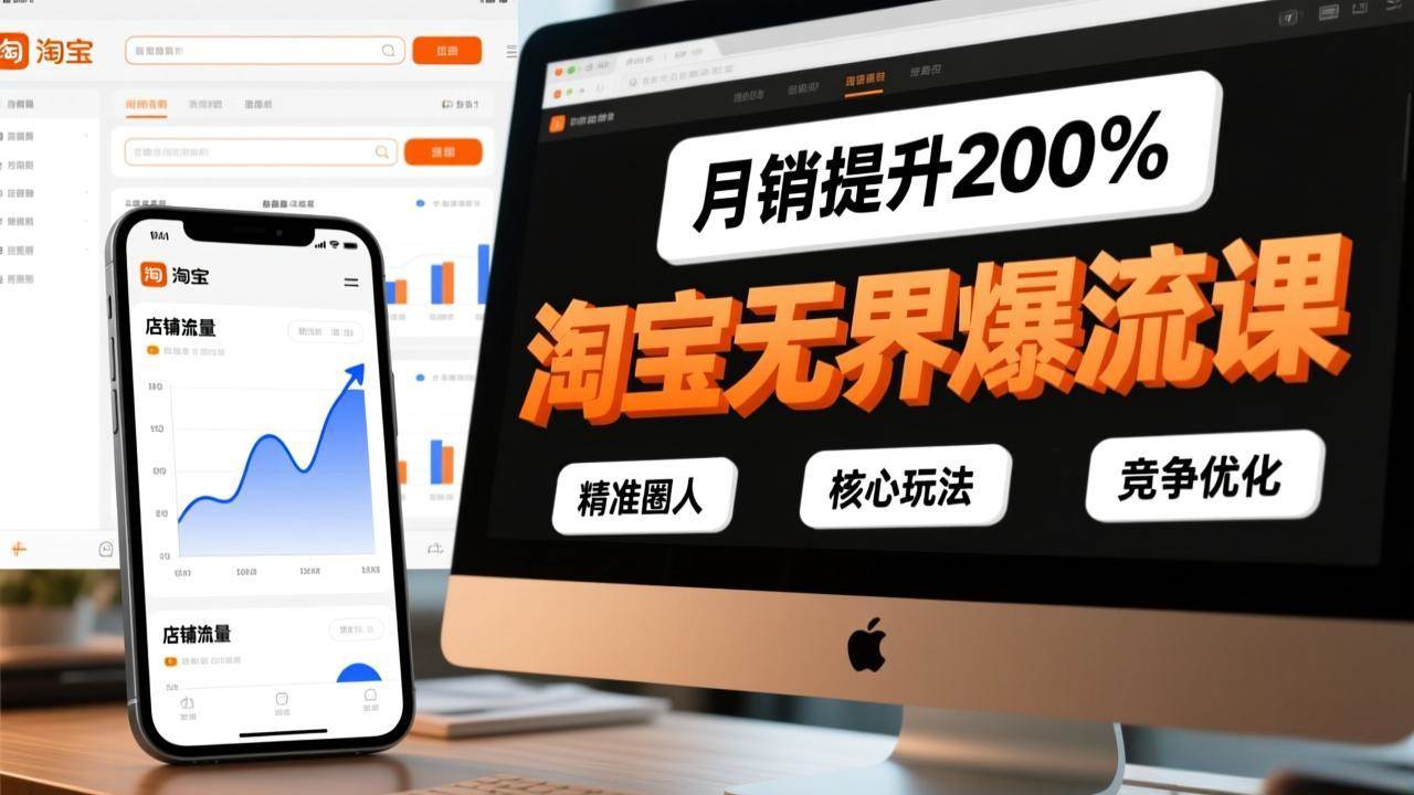 （17132期）淘宝无界爆流课，精准圈人、核心玩法、竞争优化，快速引爆店铺流量，月销提升200%-Tox源码网