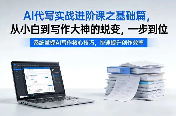 AI代写实战进阶课之基础篇，从小白到写作大神的蜕变，一步到位【揭秘】-Tox源码网