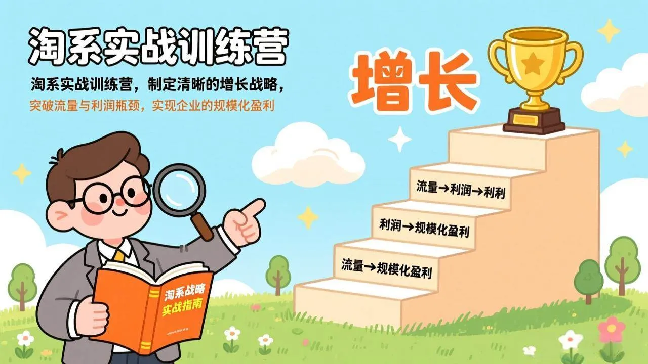 （17325期）淘系实战训练营(更新)，制定清晰的增长战略，突破流量与利润瓶颈，实现企业的规模化盈利-Tox源码网