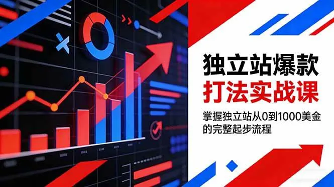 （17322期）独立站爆款打法实战课，掌握独立站从0到1000美金的完整起步流程-Tox源码网