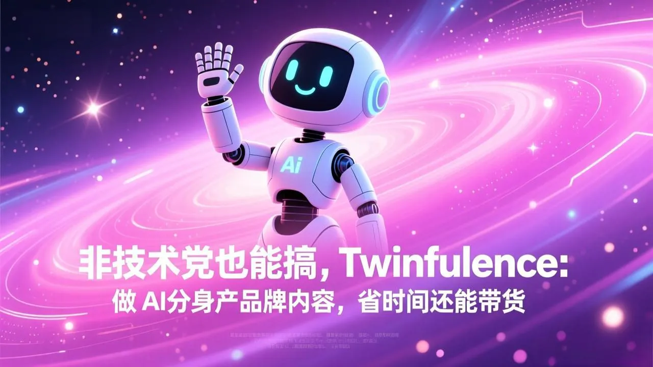 非技术党也能搞!Twinfluence:做 AI 分身产品牌内容,省时间还能带货-Tox源码网