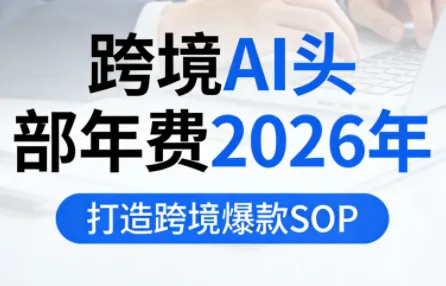 跨境AI头部年费2026年，打造跨境爆款SOP