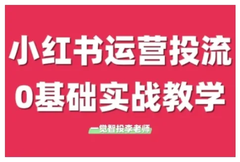 小红书运营投流，小红书广告投放从0到1的实战课，学完即可开始投放（更新26年）-Tox源码网