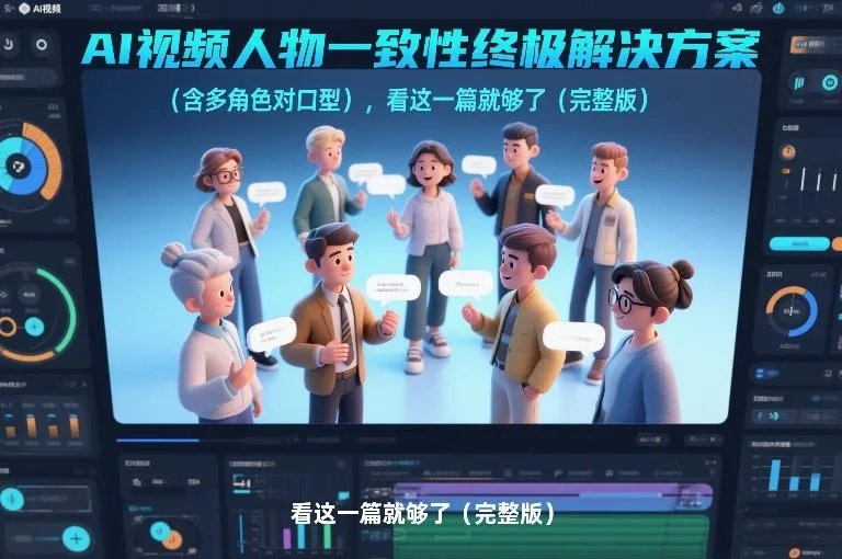 AI视频人物一致性终极解决方案(含多角色对口型)，看这一篇就够了(完整版)-Tox源码网