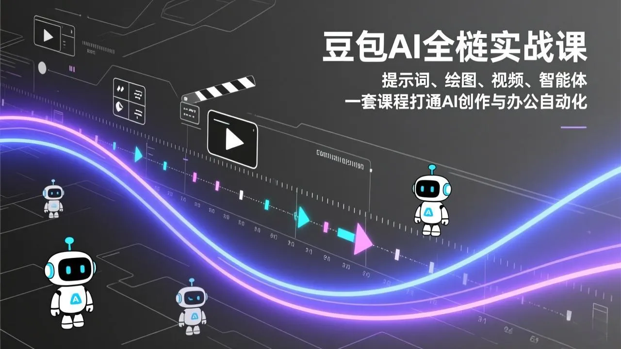豆包AI全栈实战课：提示词、绘图、视频、智能体，一套课程打通AI创作与办公自动化-Tox源码网