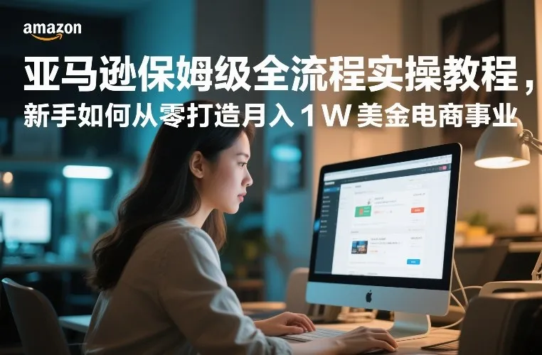 亚马逊保姆级全流程实操教程，新手如何从零打造月入1W美金电商事业-Tox源码网