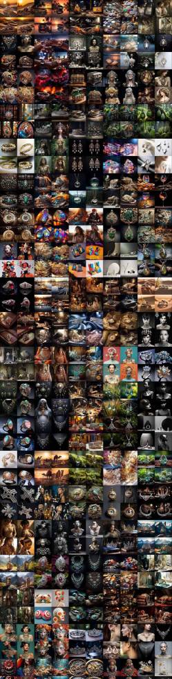 460+专业Midjourney珠宝摄影AI提示词戒指，项链-耳环-手链-宝石等，立即开始创作珠宝艺术-Tox源码网