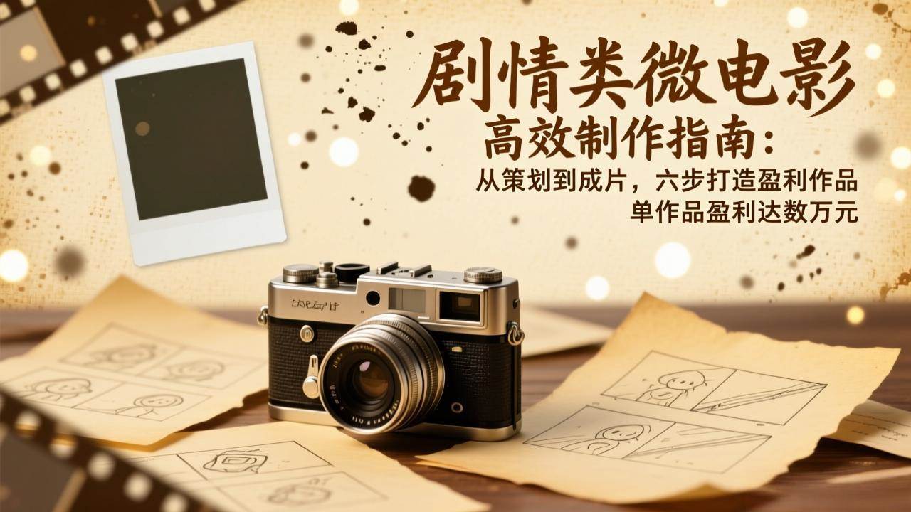 （17086期）剧情类微电影高效制作指南：从策划到成片，六步打造盈利作品，单作品盈利达数万元-Tox源码网
