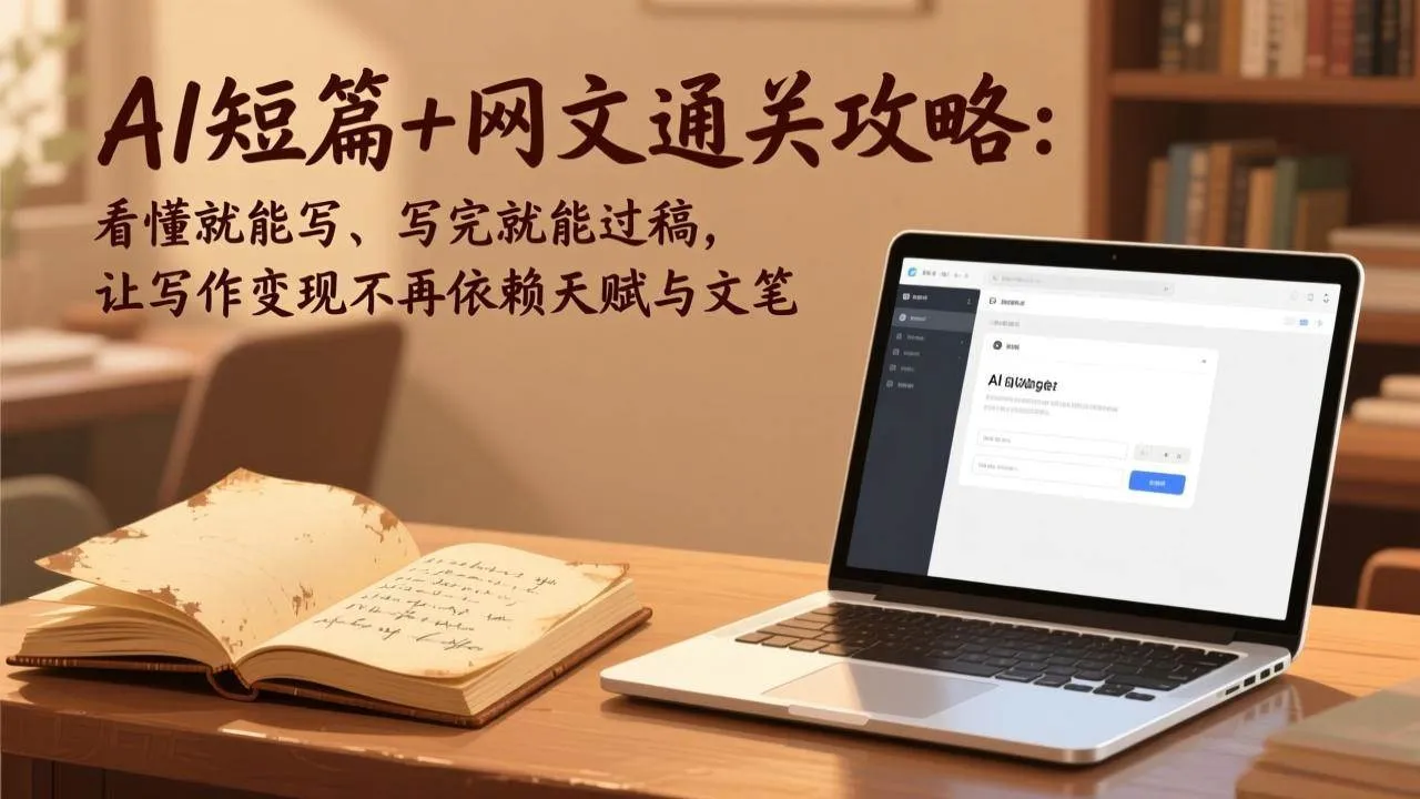 (17515期)AI短篇+网文通关攻略:看懂就能写、写完就能过稿,让写作变现不再依赖天赋与文笔-Tox源码网