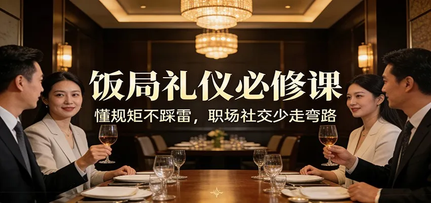 公众号收费文章：《饭局礼仪必修课：懂规矩不踩雷，职场社交少走弯路》-Tox源码网
