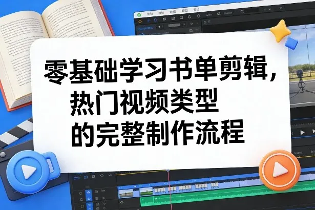零基础学习书单剪辑,热门视频类型的完整制作流程(更新2026)-Tox源码网