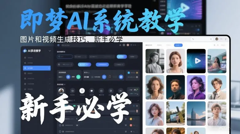即梦AI系统教学，图片和视频生成技巧，新手必学-Tox源码网