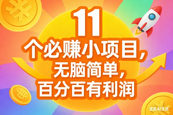 (17351期)11个必赚小项目,无脑简单,百分百有利润,副业首选,日入300+ (17351期)11个必赚小项目,无脑简单,百分百有利润,副业首选,日入300+
