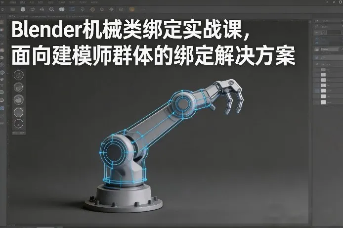 Blender机械类绑定实战课,面向建模师群体的绑定解决方案-Tox源码网