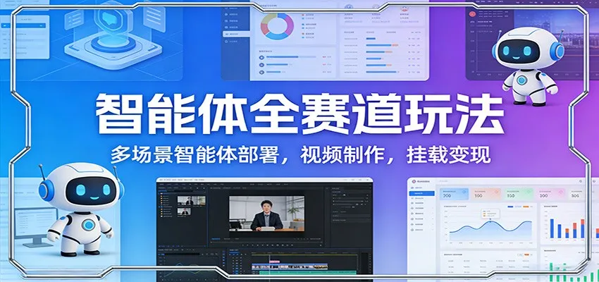 智能体全赛道玩法：多场景智能体部署，视频制作，挂载变现-Tox源码网
