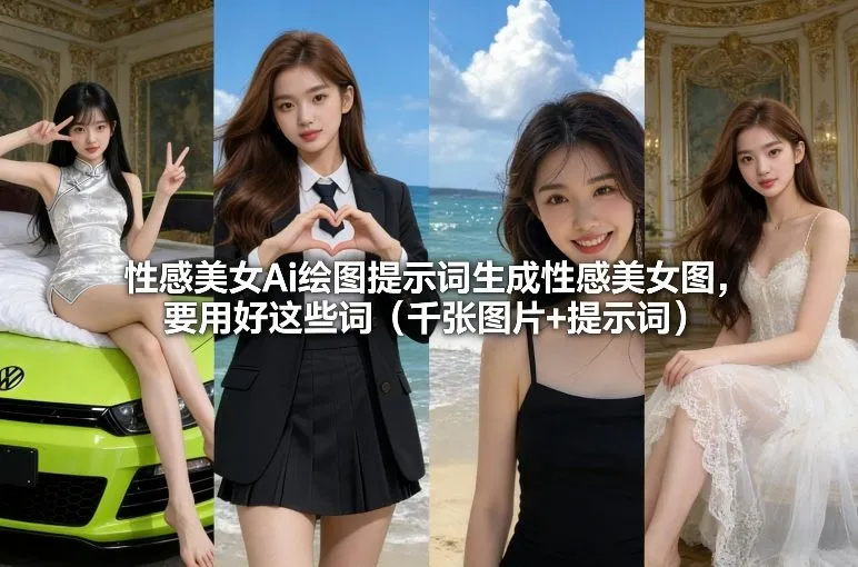 性感美女Ai绘图提示词生成性感美女图，要用好这些词(千张图片+提示词)-Tox源码网