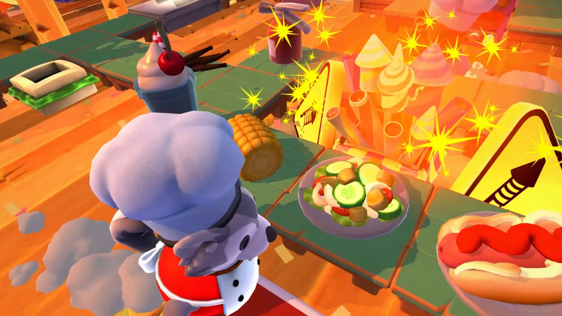 《煮糊了2 分手厨房2 Overcooked2》Switch美版中文版NSP下载 – 含1.0.19补丁+5DLC