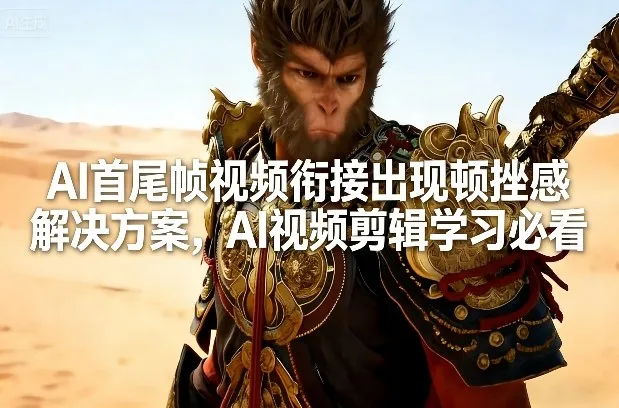 AI首尾帧视频衔接出现顿挫感解决方案,AI视频剪辑学习必看-Tox源码网