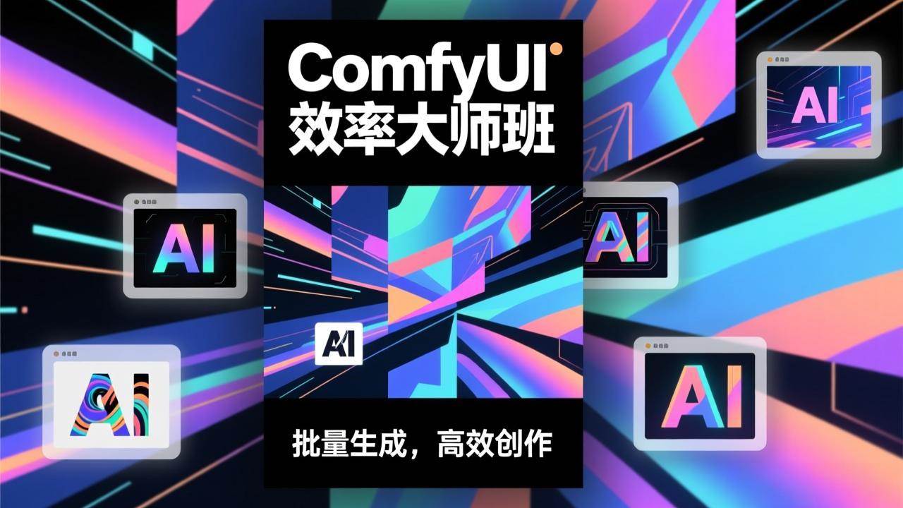 （17107期）ComfyUI效率大师班：工作流搭建，批量生成，将个人AI出图效率提升5-10倍，月接单收入1-3万-Tox源码网