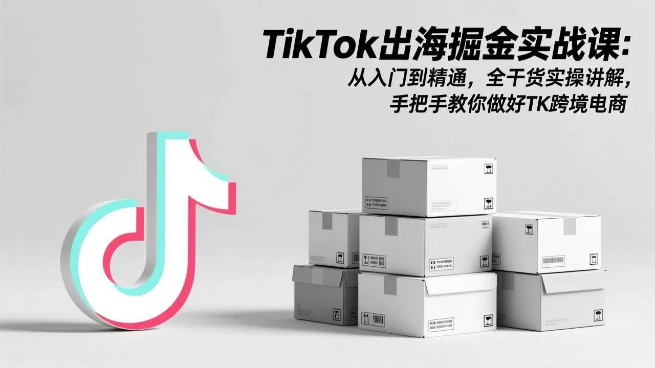 （17368期）TikTok出海掘金实战课：从入门到精通，全干货实操讲解，手把手教你做好TK跨境电商-Tox源码网
