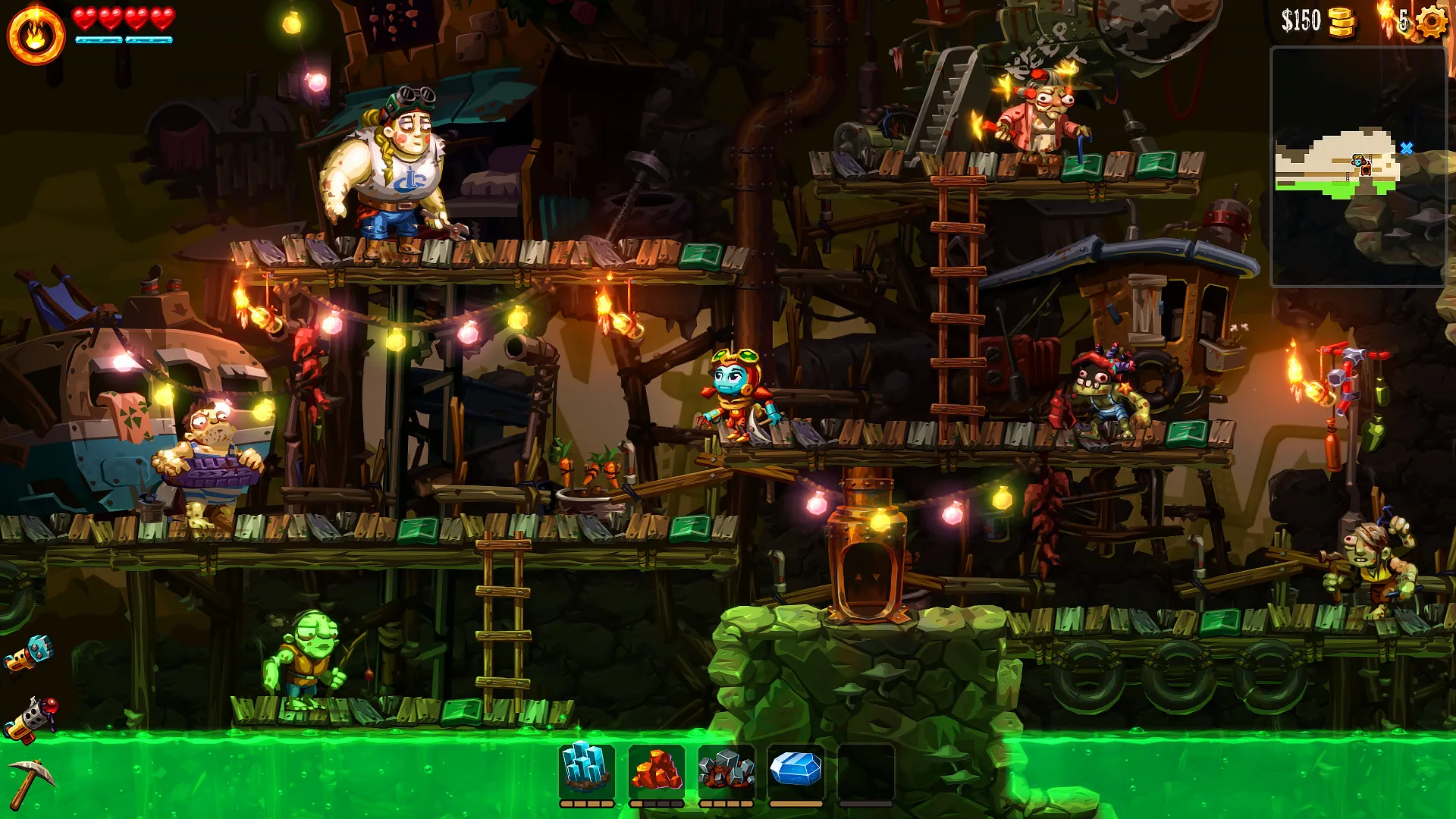 《蒸汽世界 挖掘2 SteamWorld Dig2》Switch中文版NSP下载 – 含4.1.1补丁