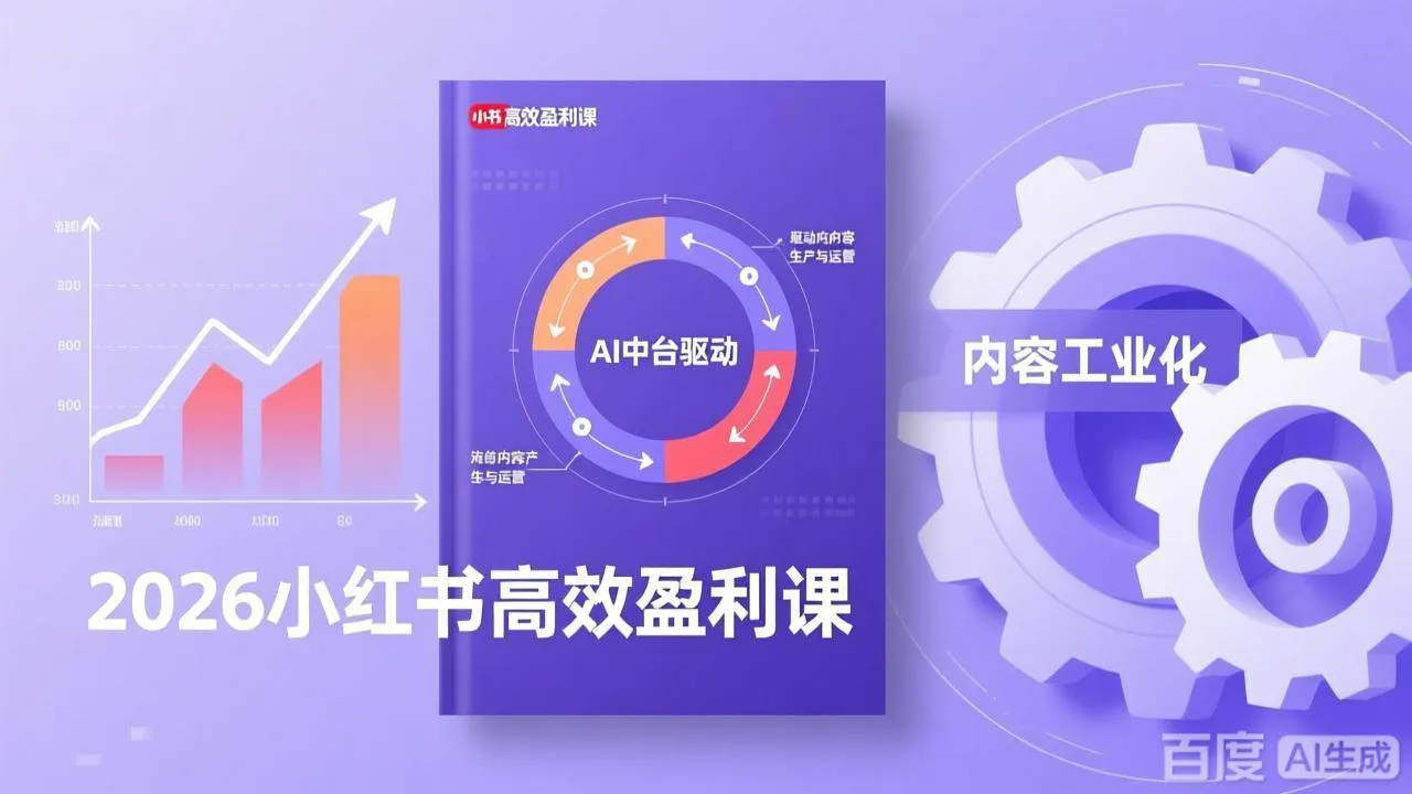 （17291期）2026小红书高效盈利课，流量双引擎+内容工业化+AI中台驱动，构建可复制的千万级营收模型-Tox源码网